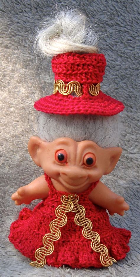 troll doll with fake clothes|vintage troll doll clothes.